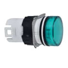 SCHNEIDER ELECTRIC - Testa lampada spia diametro 16 - circolare - gemma liscia verde
