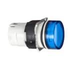 SCHNEIDER ELECTRIC - Testa lampada spia diametro 16 - circolare - gemma liscia blu
