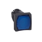SCHNEIDER ELECTRIC - Testa pulsante luminoso quadrato diametro 16 - filoghera - blu