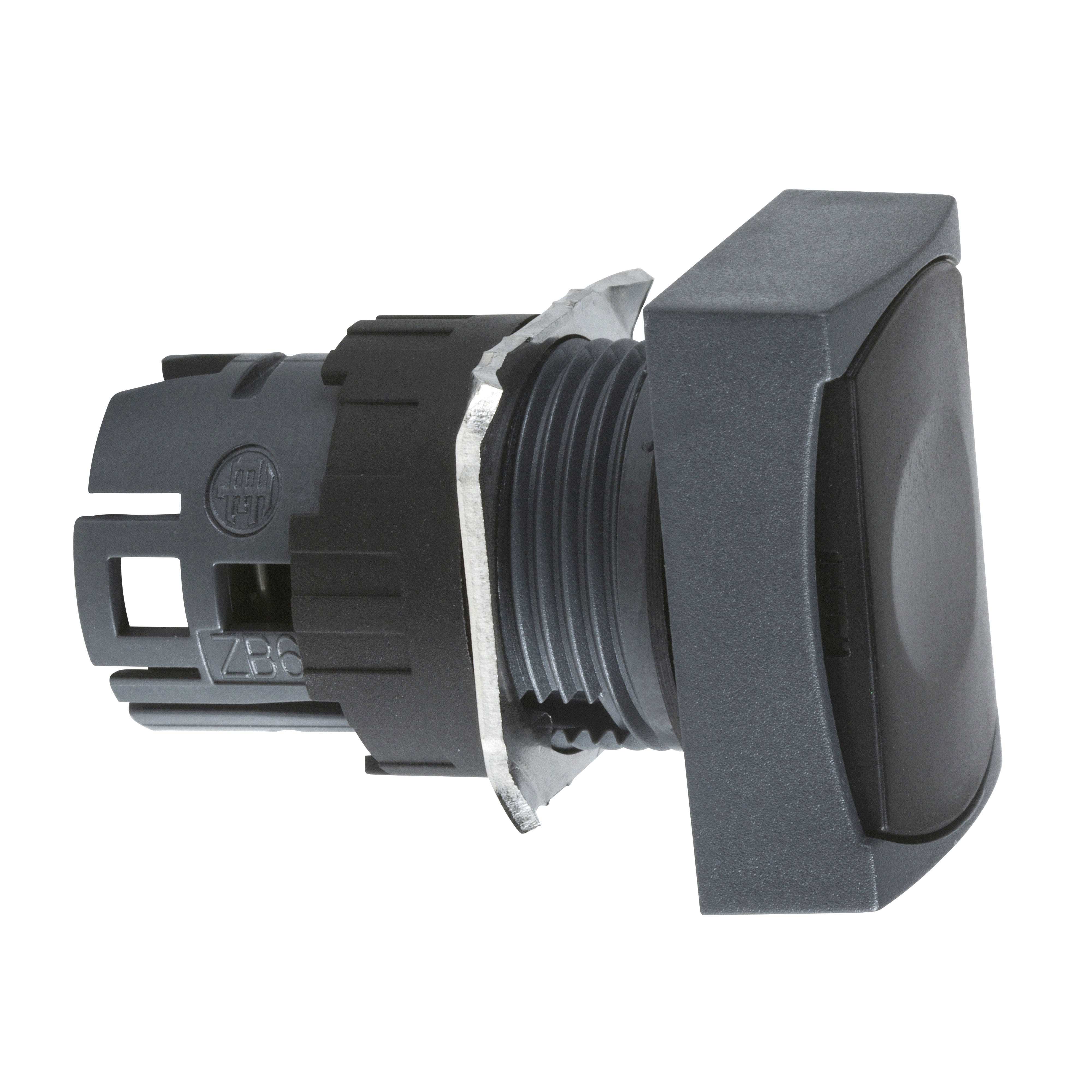 SCHNEIDER ELECTRIC - Testa pulsante rettangolare diametro 16 - nero