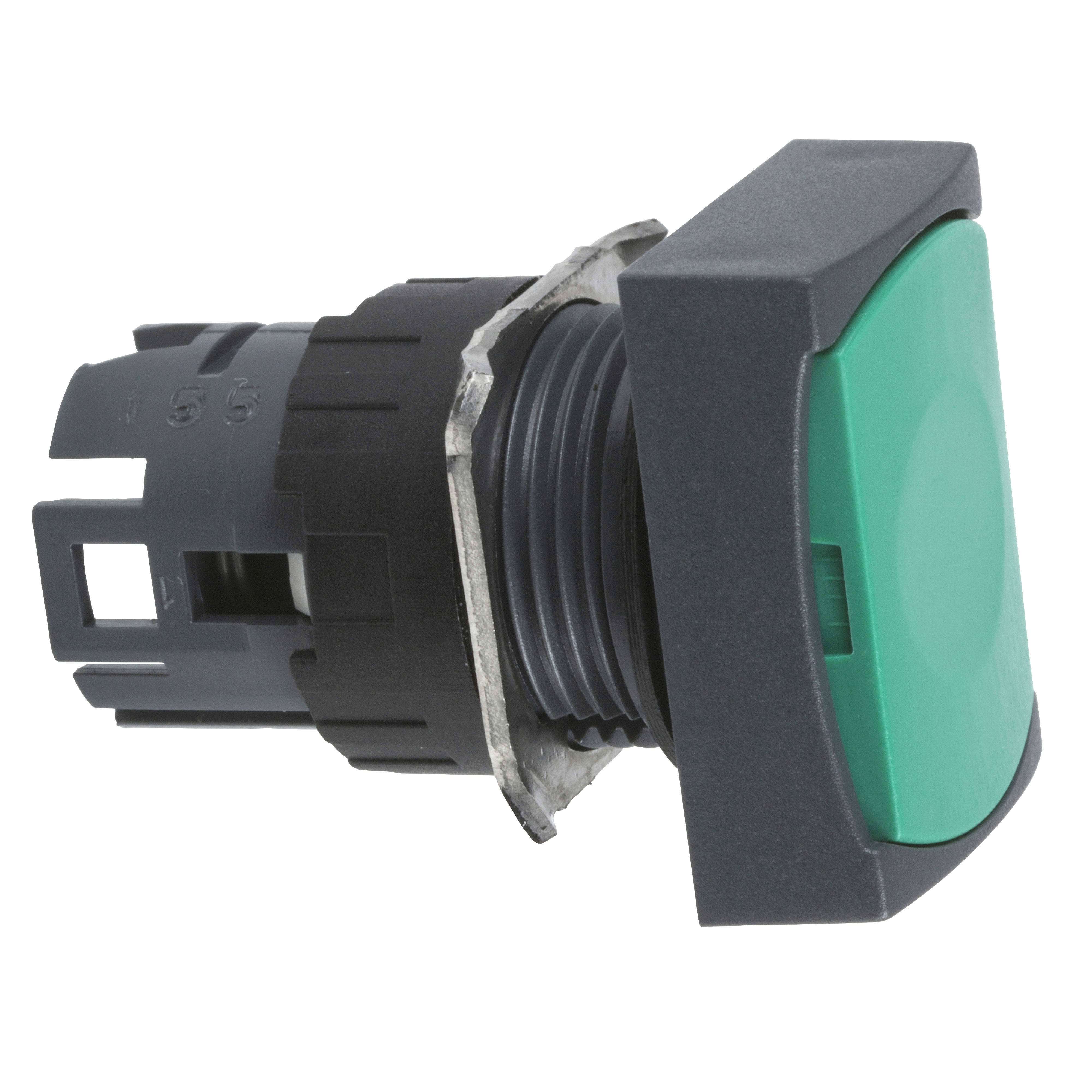 SCHNEIDER ELECTRIC - Testa pulsante rettangolare diametro 16 - verde