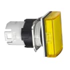 SCHNEIDER ELECTRIC - Testa lampada spia diametro 16 - rettangolare - 5 colori - gemma liscia gialla