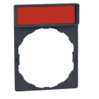 SCHNEIDER ELECTRIC - Portaetichetta 24x48mm - etichetta neutra 8x21mm - bianca+gialla per unità diametro 16