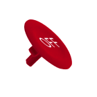 SCHNEIDER ELECTRIC - Capsula rossa - c-ind. off - bianca - per testa pulsante a filoghiera circolare - [prezzo per 100 pz]
