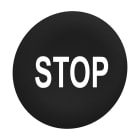 SCHNEIDER ELECTRIC - Capsula nera ''STOP'' per testa pulsante filopannello diametro 30