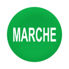 SCHNEIDER ELECTRIC - Capsula verde ''MARCHE'' per testa pulsante filopannello diametro 30