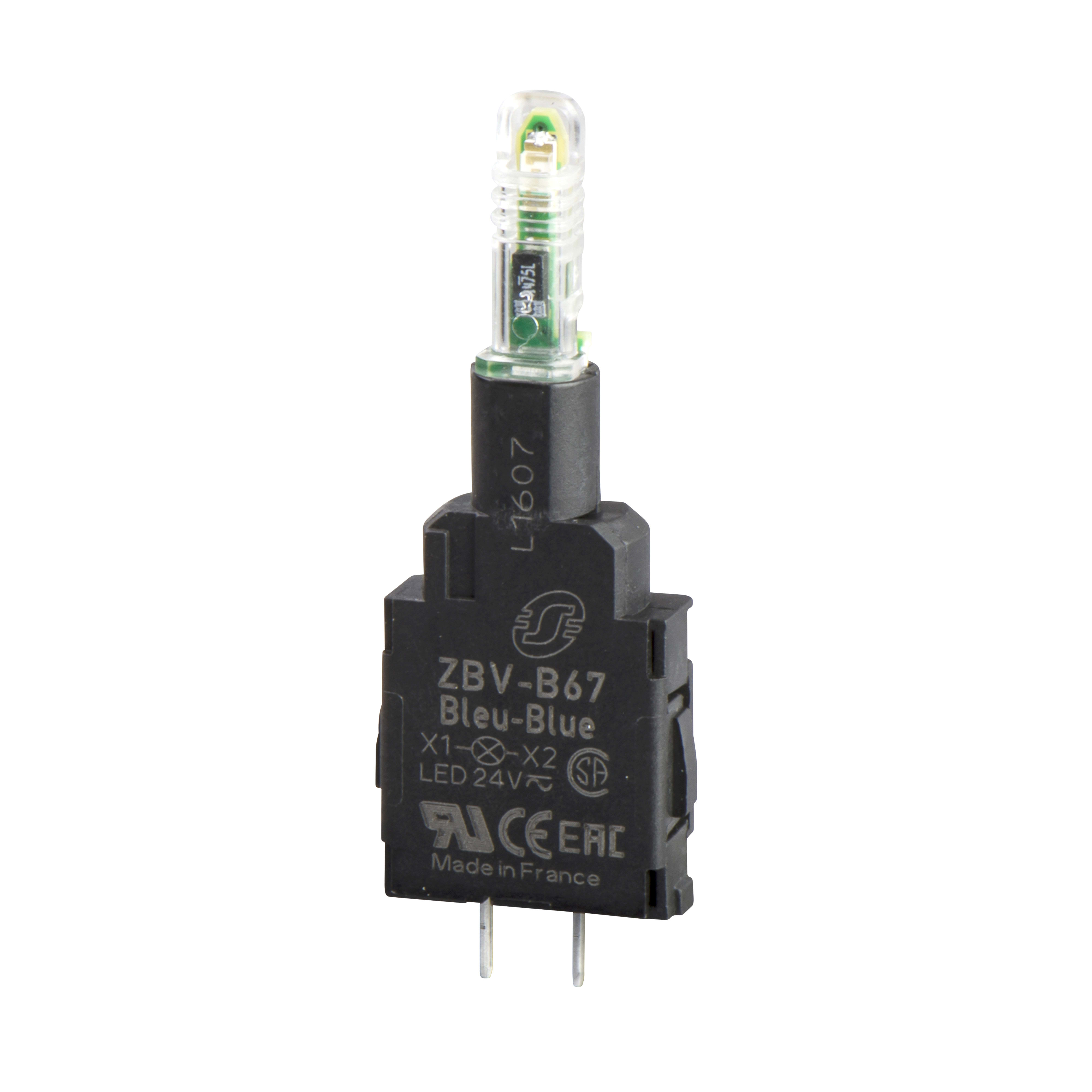 SCHNEIDER ELECTRIC - Elemento luminoso- diametro 22 - LED integrato rosso - 24 V