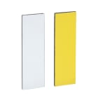 SCHNEIDER ELECTRIC - Etichetta neutra 8 x 27mm porta Etichetta 30 x 40mm -bianca + gialla s-marc. - [prezzo per 100 pz]