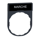 SCHNEIDER ELECTRIC - Porta etichetta 30 X 40mm - per unità diametro 22 - con etichetta MARCIA