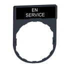SCHNEIDER ELECTRIC - Porta etichetta 30 X 40mm - per unità diametro 22 - con etichetta IN SERVIZIO