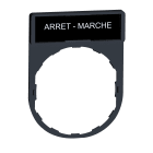 SCHNEIDER ELECTRIC - Porta etichetta 30 X 40mm - per unità diametro 22 - con etichetta ARRESTO-MARCIA