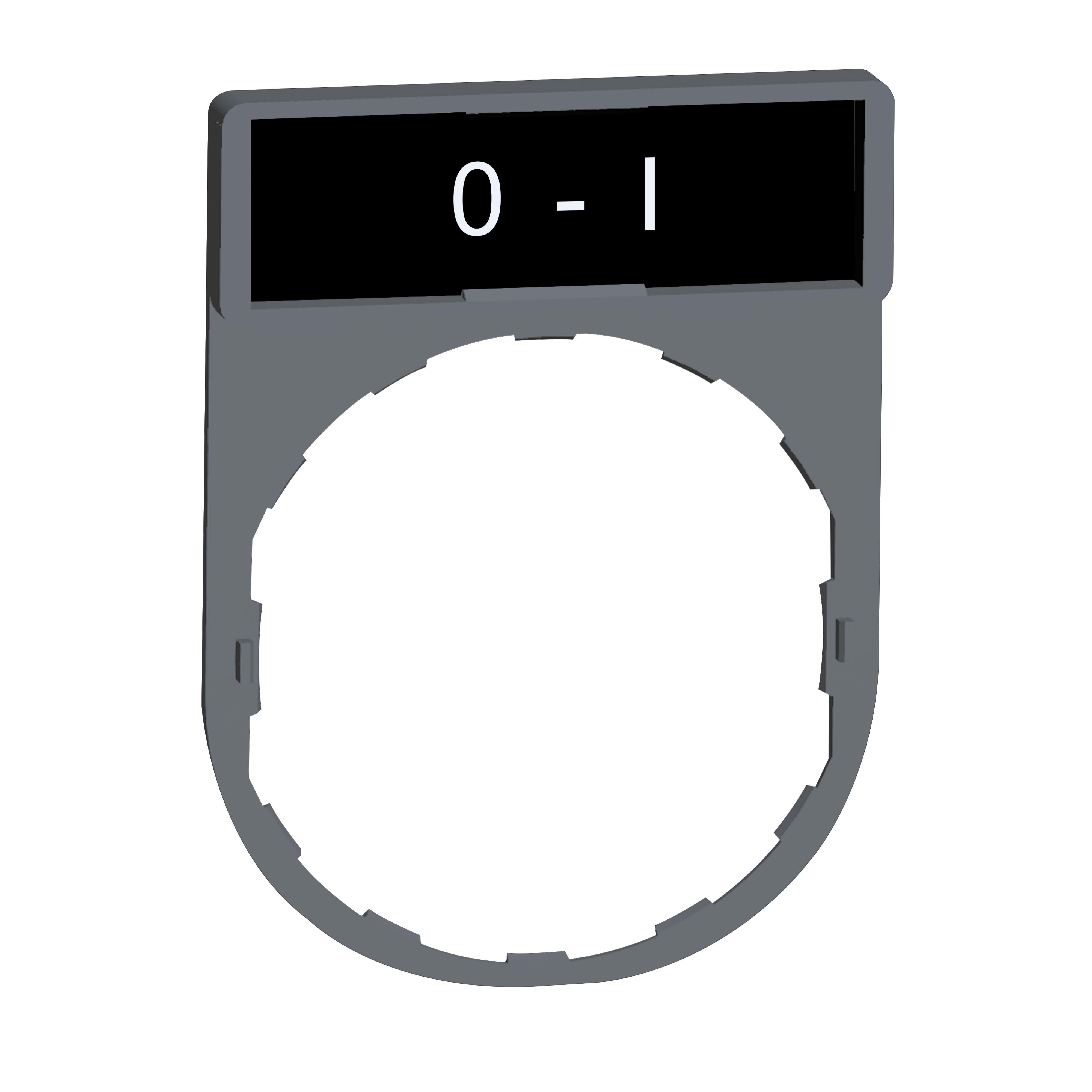 SCHNEIDER ELECTRIC - Porta etichetta+etichetta 'O-I'