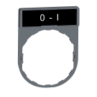 SCHNEIDER ELECTRIC - Porta etichetta+etichetta 'O-I'