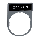 SCHNEIDER ELECTRIC - Porta etichetta+etichetta 'OFF-ON'
