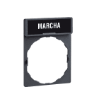 SCHNEIDER ELECTRIC - Porta etichetta 30 X 40mm - per unità diametro 22 - con etichetta MARCIA