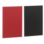 SCHNEIDER ELECTRIC - Etichetta neutra18 x 27mm - porta Etichetta 30 x 50mm -nera + rossa - s-marc. - [prezzo per 100 pz]