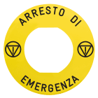 SCHNEIDER ELECTRIC - Etichetta arresto di emergenza
