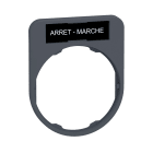 SCHNEIDER ELECTRIC - Porta etichetta+etichetta 'ARRET-MARCHE'