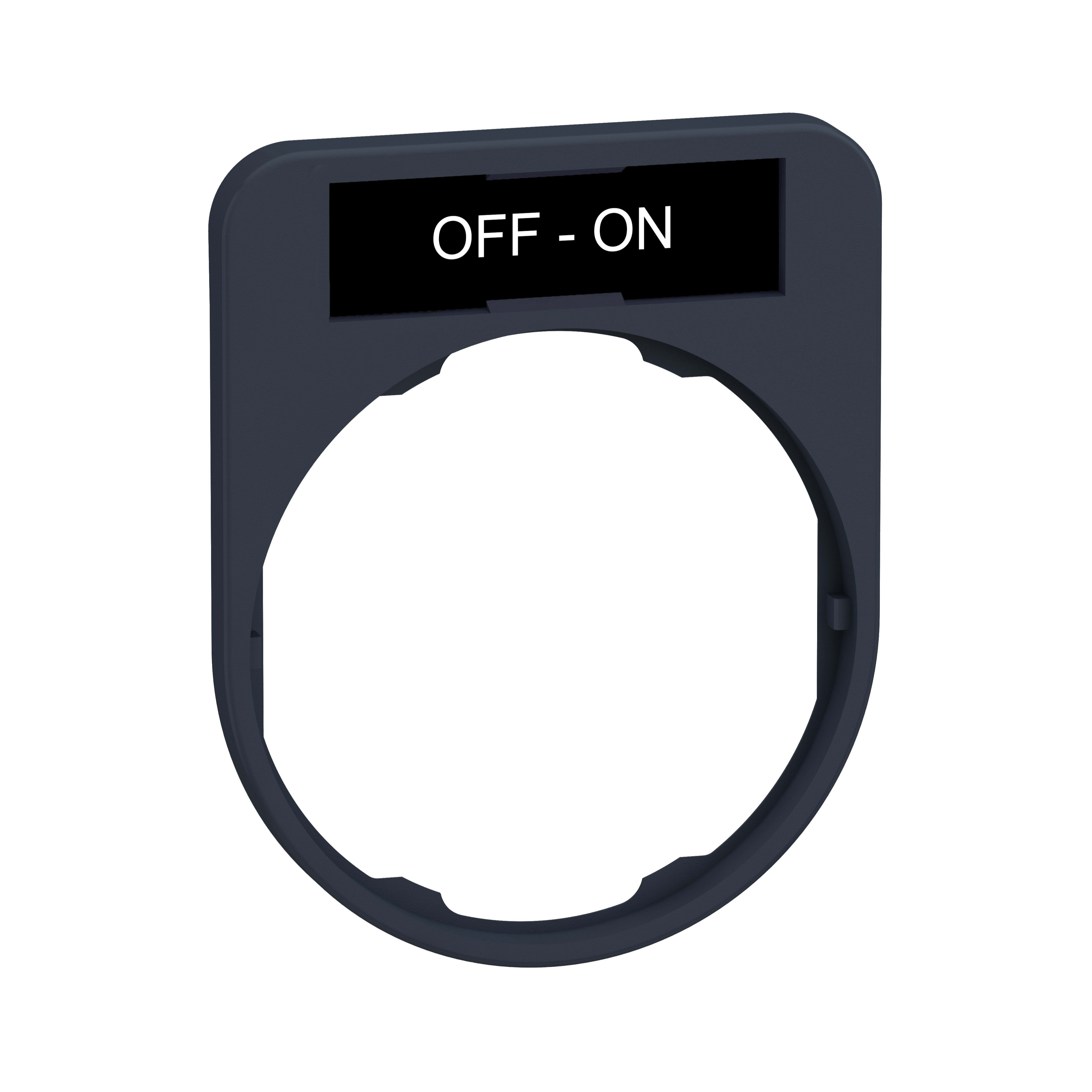 SCHNEIDER ELECTRIC - Porta etichetta+etichetta 'OFF-ON'