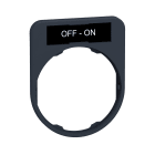 SCHNEIDER ELECTRIC - Porta etichetta+etichetta 'OFF-ON'