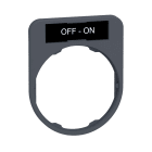 SCHNEIDER ELECTRIC - Porta etichetta+etichetta 'OFF-ON'