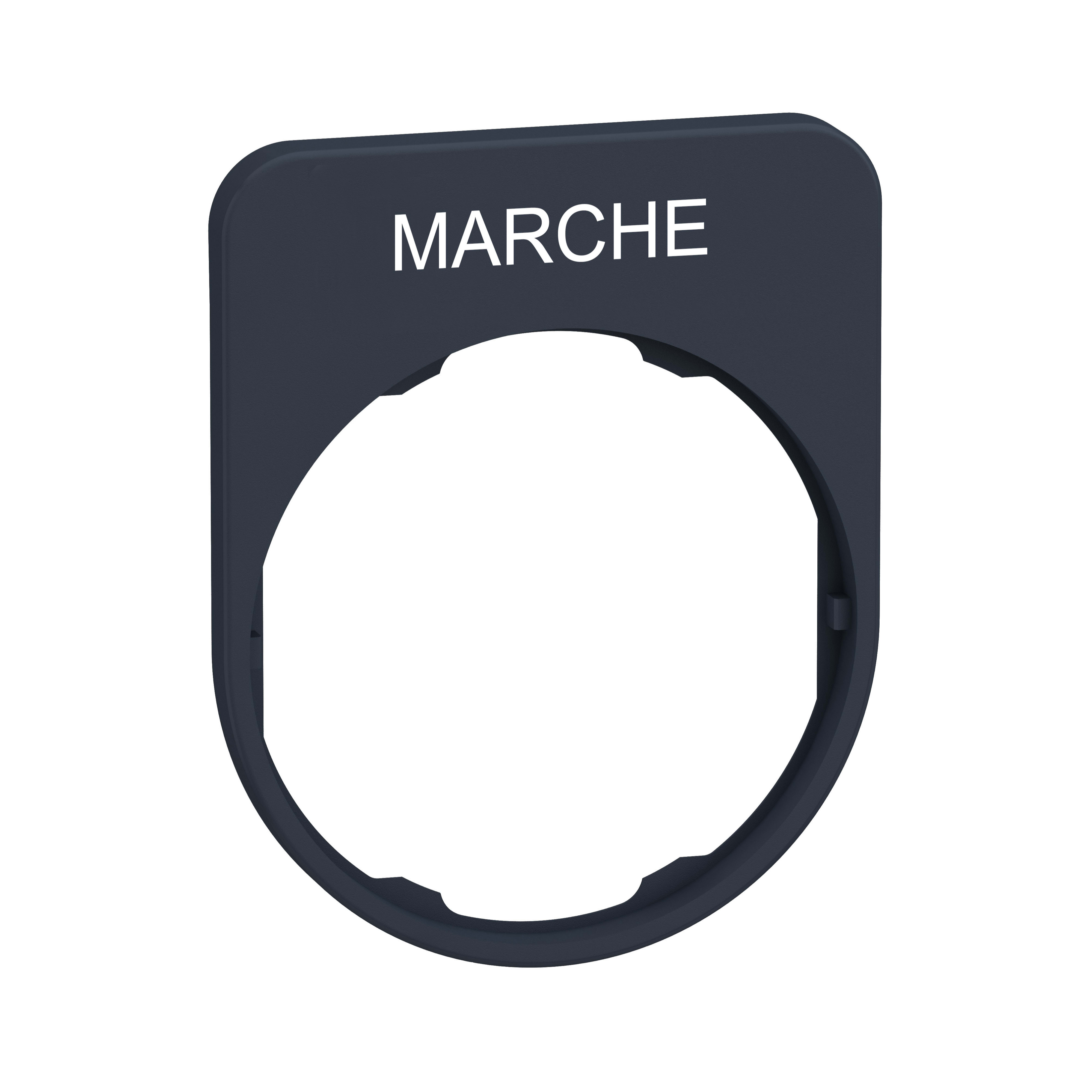 SCHNEIDER ELECTRIC - Porta etichetta+etichetta 'MARCHE'
