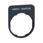 SCHNEIDER ELECTRIC - Porta etichetta+etichetta 'ARRET-MARCHE'