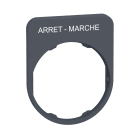 SCHNEIDER ELECTRIC - Porta etichetta+etichetta 'ARRET-MARCHE'