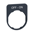 SCHNEIDER ELECTRIC - Porta etichetta+etichetta 'OFF-ON'