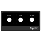 SCHNEIDER ELECTRIC - Harmony XB4, Harmony XB5,etichetta adesiva, Antimicrobica, 200x100 personalizzata