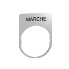 SCHNEIDER ELECTRIC - Porta etichetta+etichetta 'MARCHE'