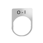 SCHNEIDER ELECTRIC - Porta etichetta+etichetta 'O-I'
