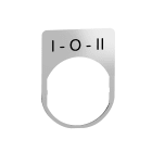 SCHNEIDER ELECTRIC - Porta etichetta+etichetta 'I-O-II'