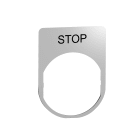 SCHNEIDER ELECTRIC - Porta etichetta+etichetta 'STOP'