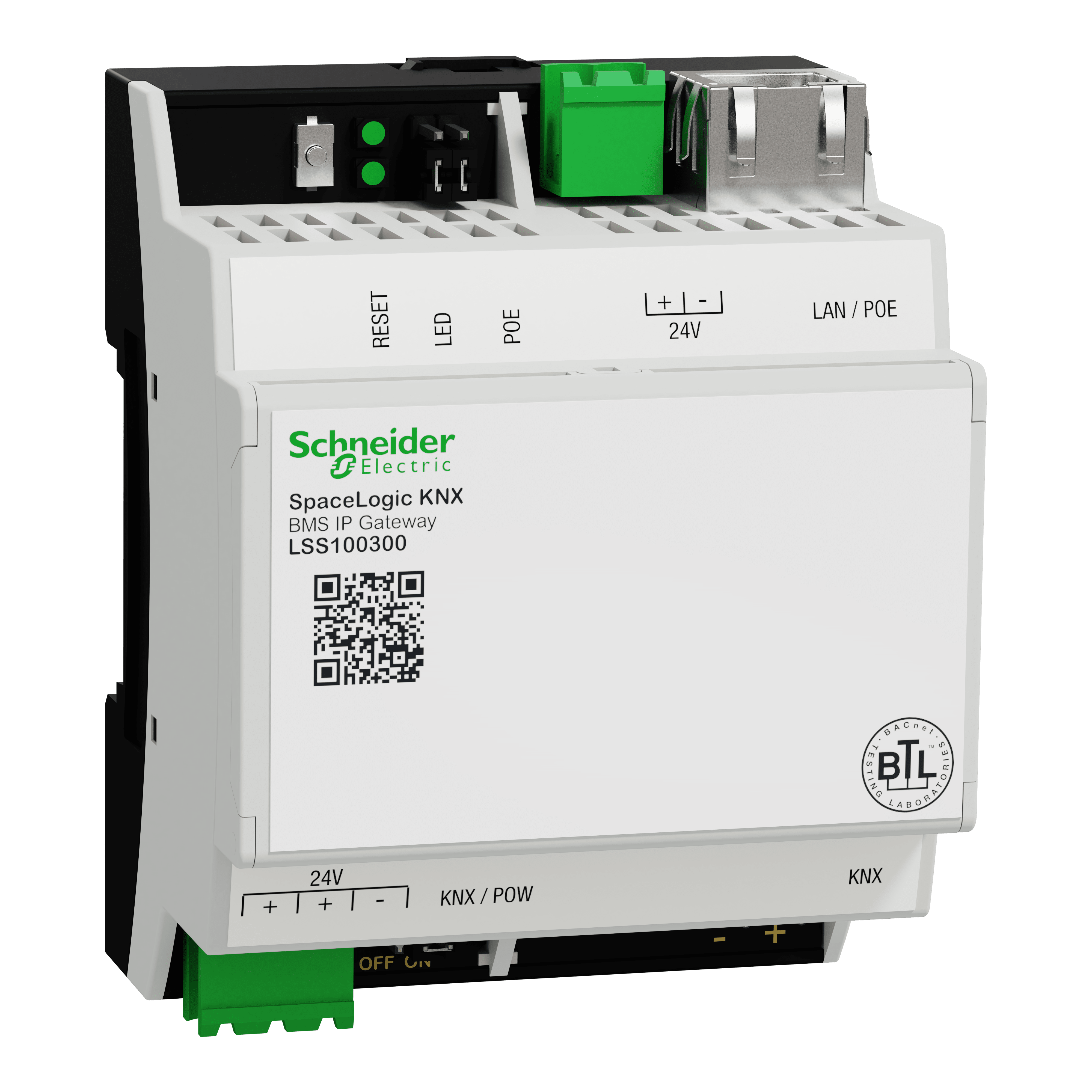 SCHNEIDER ELECTRIC - Gateway IP SpaceLogic KNX BMS Certificato BACnet