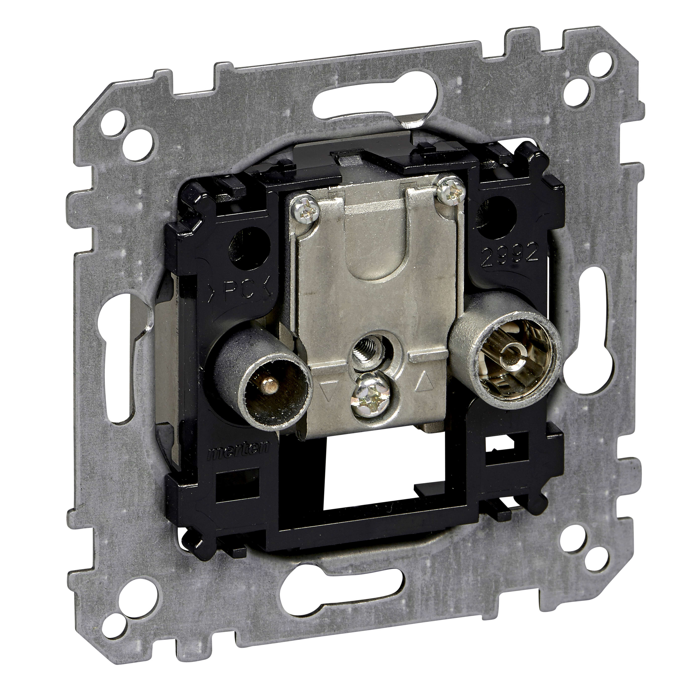 SCHNEIDER ELECTRIC - Presa passante per antenna doppia R-TV+S