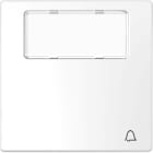 SCHNEIDER ELECTRIC - Copritasto con etichetta e simbolo campana, bianco loto, System Design