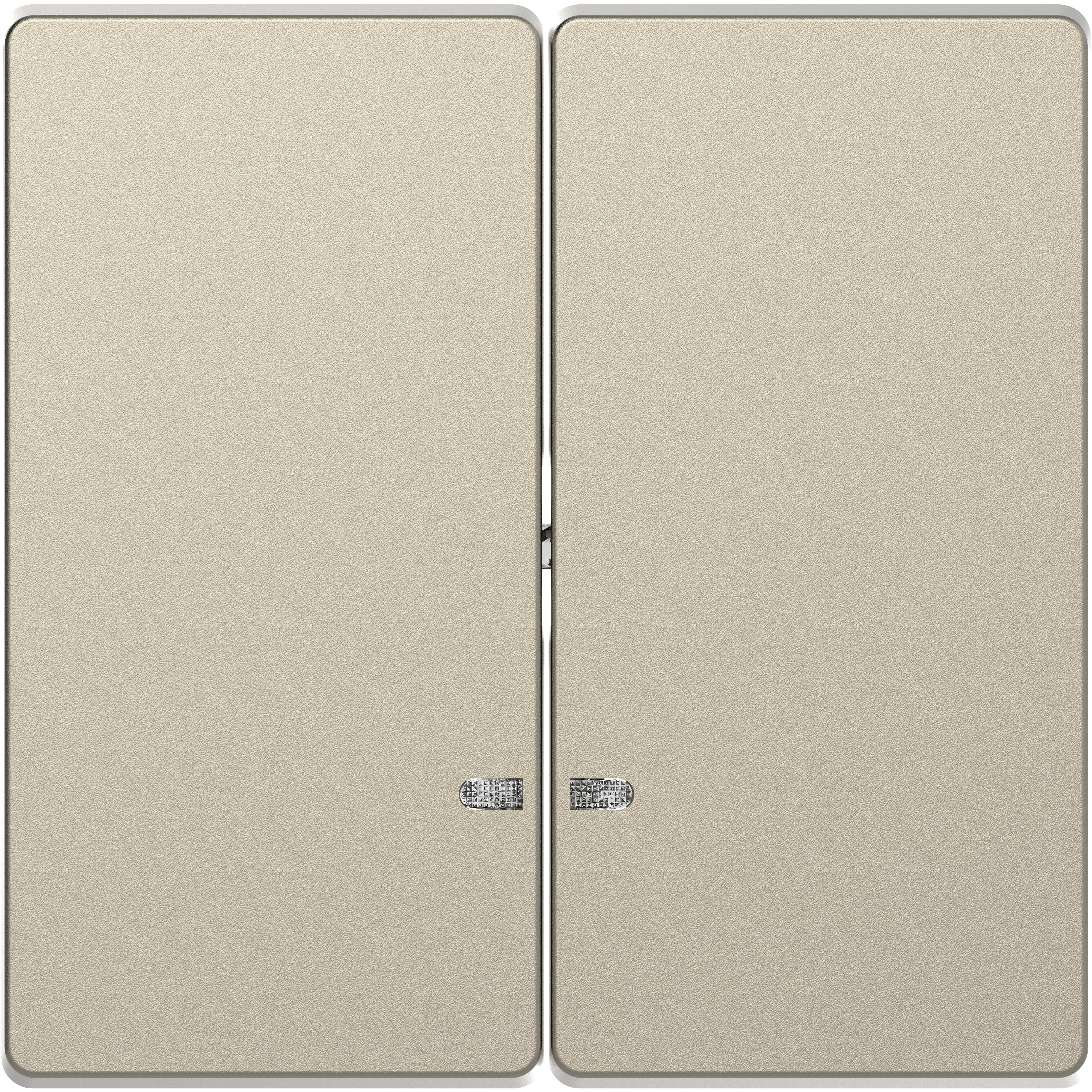 SCHNEIDER ELECTRIC - Copritasto 2 moduli, indicatore a finestra, sahara, System Design