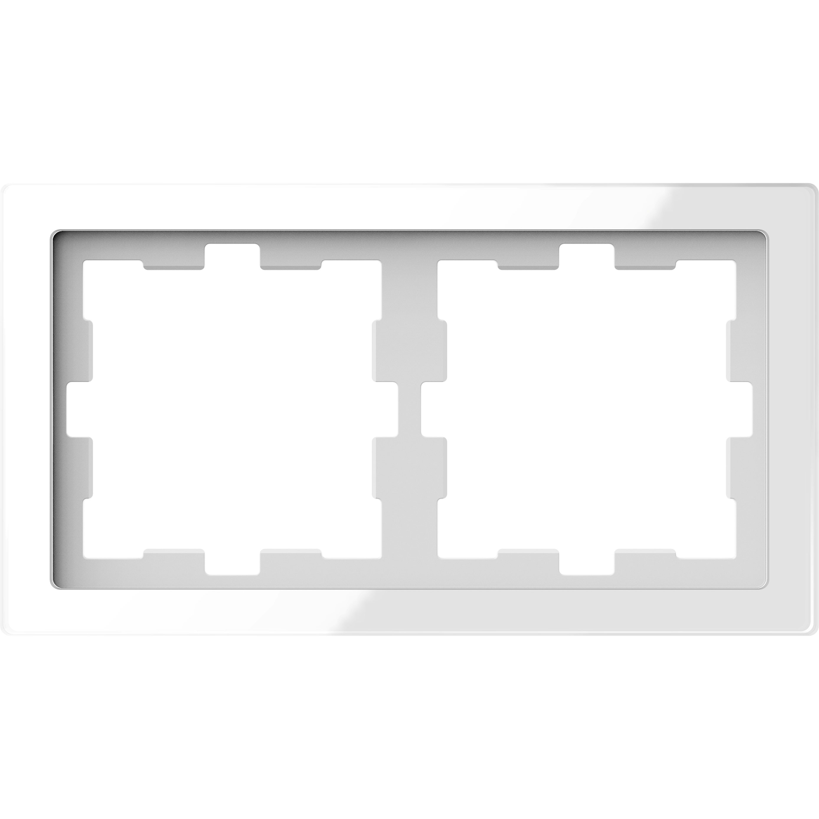 SCHNEIDER ELECTRIC - Cornice in pietra D-Life, 1 slot, bianco cristallo