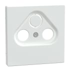 SCHNEIDER ELECTRIC - Placca per presa-antenna con foro 2-3, bianco loto, System Design