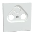 SCHNEIDER ELECTRIC - Placca per presa-antenna con foro 2-3, bianco loto, System Design