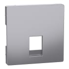 SCHNEIDER ELECTRIC - Central plate for RJ11 and RJ12 stainless steel, System Design