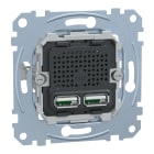 SCHNEIDER ELECTRIC - Porta USB di ricarica da 2,1 A MTN4366-0100