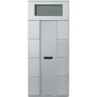 SCHNEIDER ELECTRIC - Pulsantiera multifunzione quadrupla con unità controllo T ambiente alluminio SM