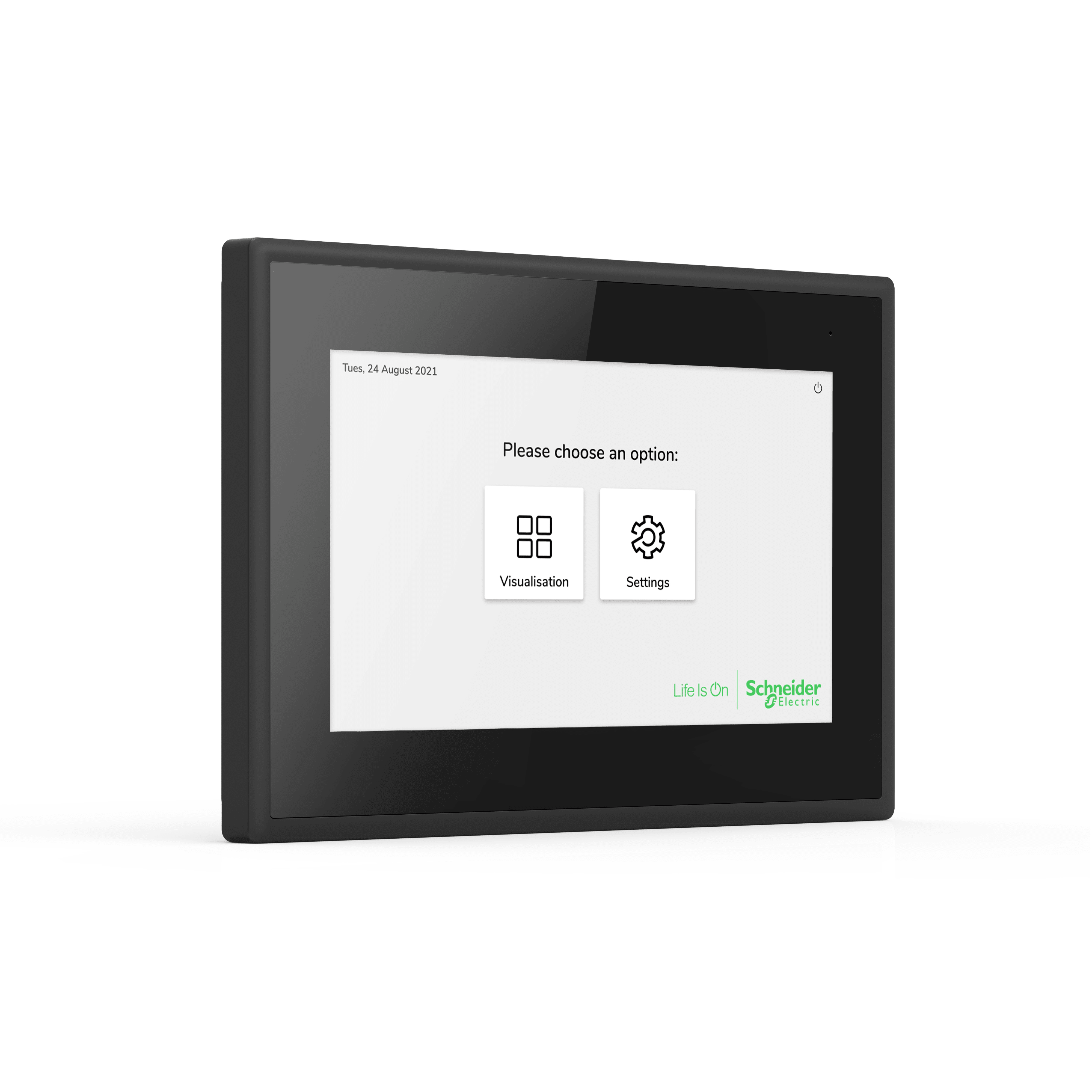 SCHNEIDER ELECTRIC - Touch Panel SpaceLogic KNX IP 7 Pollici Nero