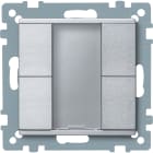 SCHNEIDER ELECTRIC - Pulsantiera multifunzione doppia plus, alluminio, SystemM