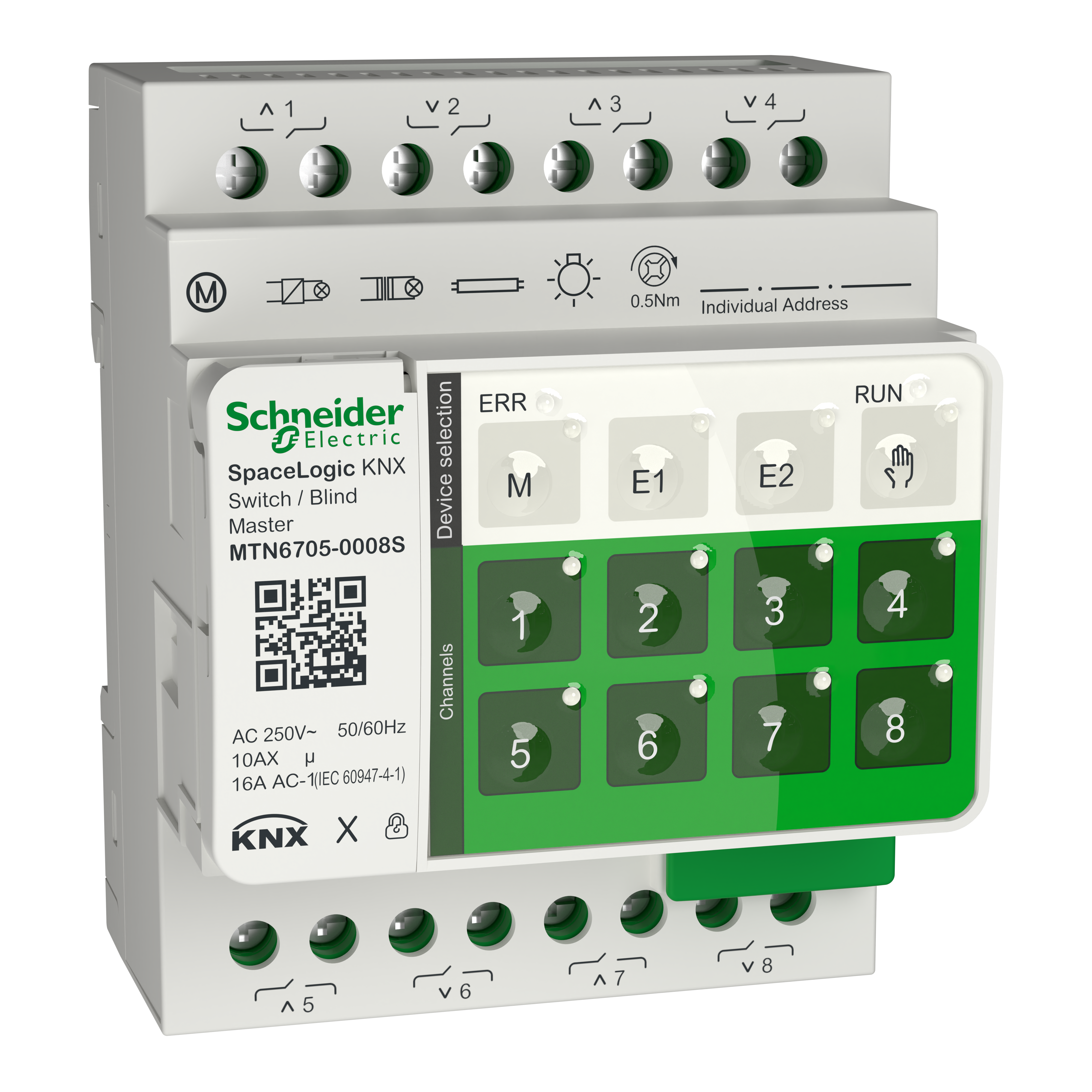SCHNEIDER ELECTRIC - Master C Com/Ven 8/4ch16A SpaceLogic KNX Secure