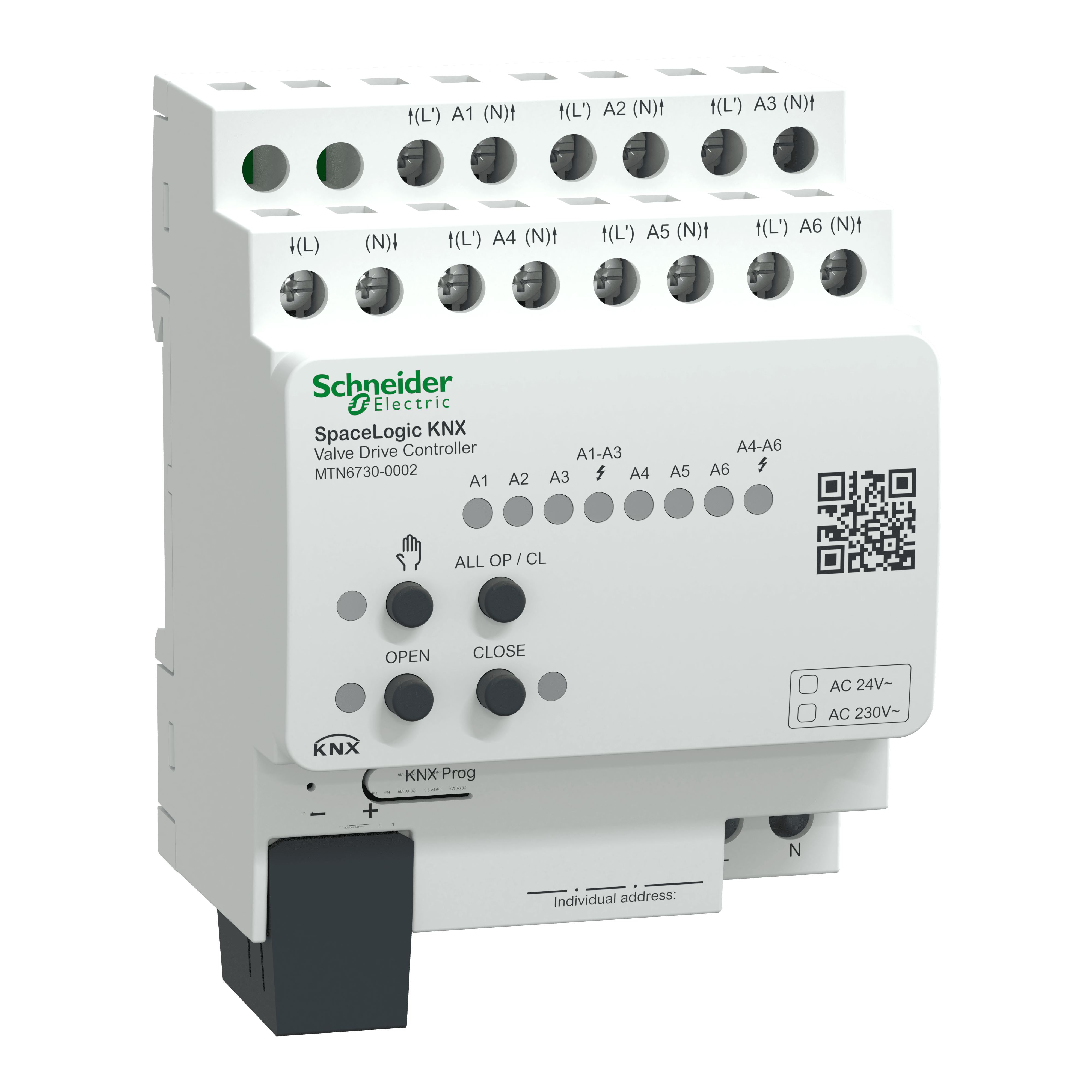 SCHNEIDER ELECTRIC - ATT. RISCALDAMENTO 6X24/2 SPACELOGIC KNX