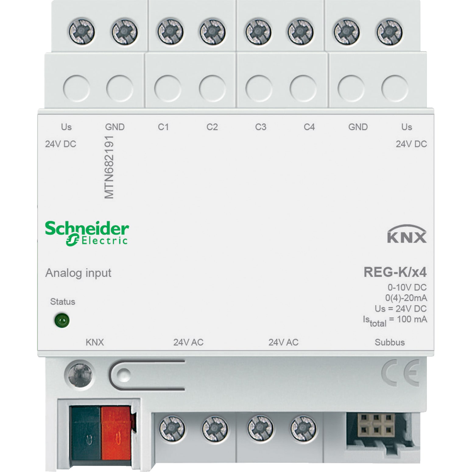 SCHNEIDER ELECTRIC - Ingresso analogico REG-K a 4 canali