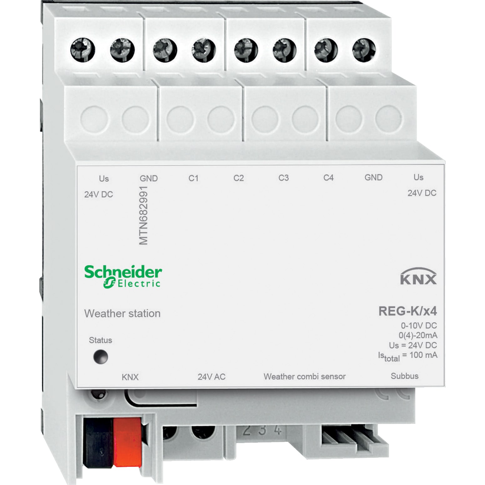 SCHNEIDER ELECTRIC - Stazione meteorologica REG-K a 4 canali